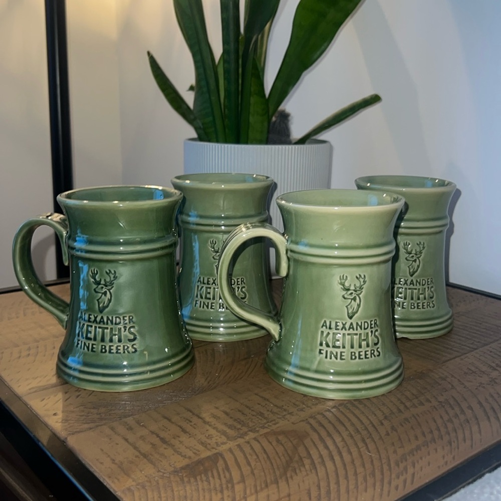 Alexander Keith's Fine Beers Pottery Crafted Mug -Set of 4